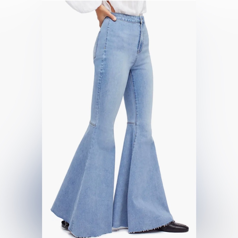 We the Free Just Float On High Waist Flare Jeans